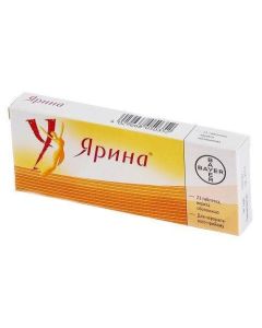 Drospyrenon, ethinyl estradiol - Yarina tablets, 21 pcs. missouri Pharmacy Online - missouri.buy-pharm.com