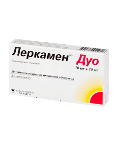 lercanidipine, ena apryl - Lerkamen Duo tablets coated.ob. 10 + 10 mg 28 pcs. missouri Pharmacy Online - missouri.buy-pharm.com