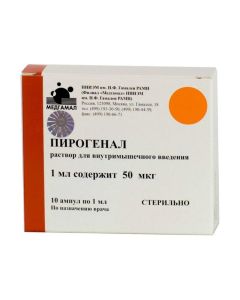 Bakteryaln y lypopolysaharyd - Pyrogenal ampoules 50 mcg, 1 ml, 10 pcs. missouri Pharmacy Online - missouri.buy-pharm.com