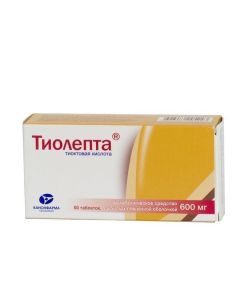 Tyoktovaya acid - Tialept tablets are covered.pl.ob. 600 mg 60 pcs. missouri Pharmacy Online - missouri.buy-pharm.com