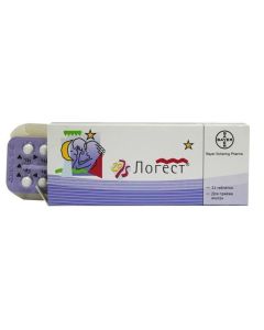 Gestoden, Ethinyl estradiol - Logest tablets coated about. 75 mcg + 20 mcg 21 pcs. missouri Pharmacy Online - missouri.buy-pharm.com