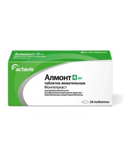 montelukast - Almont chewable tablets 4 mg 28 pcs. missouri Pharmacy Online - missouri.buy-pharm.com