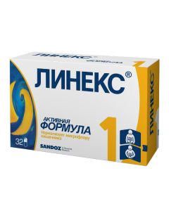Lactobacilli acidophilus, Bifidobacteria infantis, Enterococci - Linex capsules, 32 pcs. missouri Pharmacy Online - missouri.buy-pharm.com