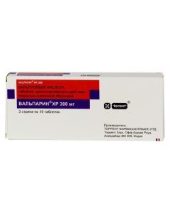 Valproevaya acid - Valparin XP tablets 300 mg, 100 pcs. missouri Pharmacy Online - missouri.buy-pharm.com