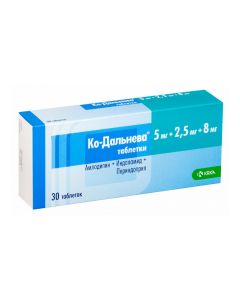 amlodipine, indapamide, Perindopril - Ko-Dalnev tablets 5 + 2.5 + 8 mg 30 pcs. pack missouri Pharmacy Online - missouri.buy-pharm.com