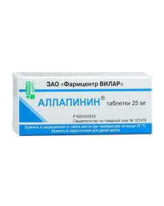 Lappakonytyna hydrobromide - Allapinin tablets 25 mg, 30 pcs. missouri Pharmacy Online - missouri.buy-pharm.com
