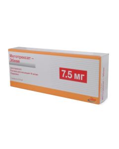 Methotrexate - Methotrexate-Ebeve injection 10 mg / ml 0.75 ml syringe 1 pc. missouri Pharmacy Online - missouri.buy-pharm.com