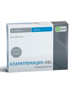 clarithromycin - Clarithromycin-OBL tablets coated. 500 mg 14 pcs. missouri Pharmacy Online - missouri.buy-pharm.com