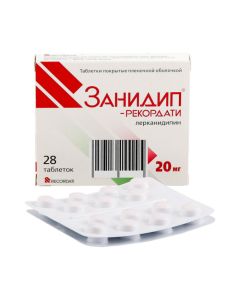 Lerkanydypyn - Zanidip-Recordati tablets 20 mg, 28 pcs. missouri Pharmacy Online - missouri.buy-pharm.com