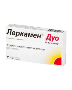 Lerkanydypyn, Enalapril - Lerkamen Duo tablets coated.ob. 10 + 20 mg 28 pcs. missouri Pharmacy Online - missouri.buy-pharm.com
