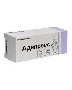 Paroxetine - adepress tablets are covered.ob. 20 mg, 30 pcs. missouri Pharmacy Online - missouri.buy-pharm.com