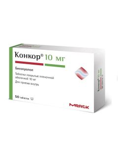 bisoprolol - Concor tablets are coated. 10 mg 50 pcs. missouri Pharmacy Online - missouri.buy-pharm.com