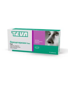 Levocetirizine - Levocetirizine-Teva tablets coated. 5 mg 14 pcs. missouri Pharmacy Online - missouri.buy-pharm.com