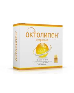 Tyoktovaya acid - Oktolipen concentrate for prigot.r-ra for infusions of 30 mg / ml of 10 ml of an ampoule of 10 pieces. missouri Pharmacy Online - missouri.buy-pharm.com