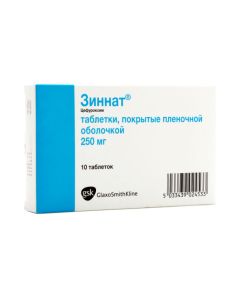 Cefuroxime - Zinnat tablets 250 mg, 10 pcs. missouri Pharmacy Online - missouri.buy-pharm.com