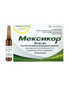 etylmetylhydroksypyrydyna - Mexicor ampoules 50 mg / ml 2 ml, 10 pcs. missouri Pharmacy Online - missouri.buy-pharm.com
