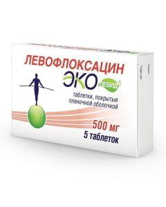 Levofloxacin - Levofloxacin Ekolevid tablets coated.pl.ob. 500 mg 5 pcs. missouri Pharmacy Online - missouri.buy-pharm.com