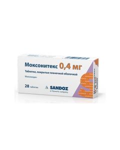 moxonidine - Moxonitex tablets coated.pl.ob. 400 mcg 28 pcs. missouri Pharmacy Online - missouri.buy-pharm.com