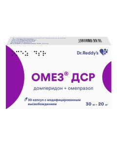 Omeprazole, Domperidol - Omez DSB capsules with modif. released 30 mg + 20 mg 30 pcs. missouri Pharmacy Online - missouri.buy-pharm.com
