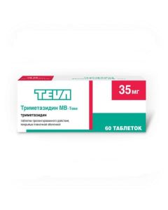 Trimetazidine - Trimetazidine MV-Teva tablets coated.pl.ob. prolong. action 35 mg 60 pcs. pack missouri Pharmacy Online - missouri.buy-pharm.com