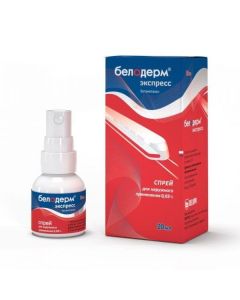 Betamethasone - Beloderm Express spray for external use 0.05% 20 ml missouri Pharmacy Online - missouri.buy-pharm.com