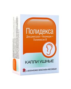 Dexamethasone, neomycin, polymyxin B - Polydex ear drops, 10.5 ml missouri Pharmacy Online - missouri.buy-pharm.com