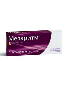 melatonin - Melarithm tablets coated. captive 3 mg 12 pcs. missouri Pharmacy Online - missouri.buy-pharm.com