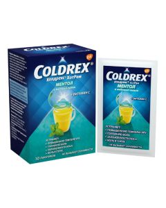 Paracetamol, phenylephrine, ascorbic acid - Coldrex HotRem menthol and honey lemon sachets 5 g 10 pc. missouri Pharmacy Online - missouri.buy-pharm.com