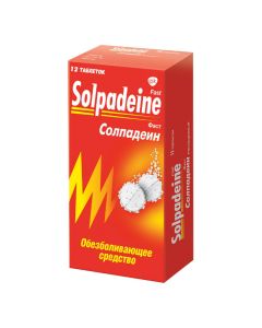 aratsetamol - Solpadein Fast soluble tablets 12 pcs. missouri Pharmacy Online - missouri.buy-pharm.com