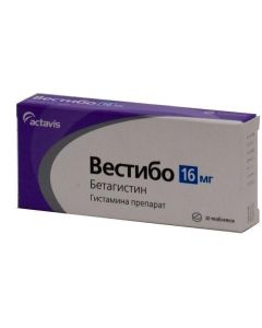 betahistine - Vestibo tablets 16 mg 30 pcs. missouri Pharmacy Online - missouri.buy-pharm.com