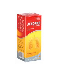 Bromhexine, Gvayfenezin, Salbutamol - Ascoril expectorant syrup, 100 ml missouri Pharmacy Online - missouri.buy-pharm.com