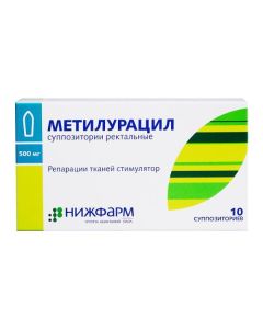 Dyoksometyltetrahydropyrymydyn - Methyluracil rectal suppositories 500 mg 10 pcs. missouri Pharmacy Online - missouri.buy-pharm.com