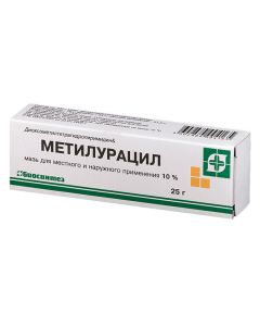 Dyoksometyltetrahydropyrymydyn - Methyluracil ointment 10%, 25 g missouri Pharmacy Online - missouri.buy-pharm.com