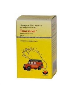 Tyoktovaya acid - Thiogamma solution for infusion 12 mg / ml bottle of 50 ml missouri Pharmacy Online - missouri.buy-pharm.com