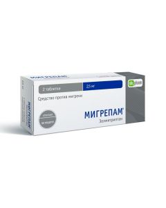 Zolmytryptan - Migrepam tablets are covered.pl.ob. 2.5 mg 2 pcs. missouri Pharmacy Online - missouri.buy-pharm.com