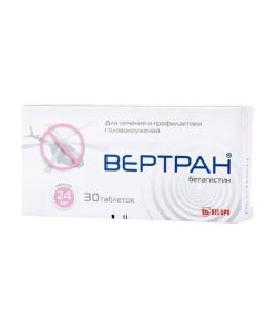 betahistine - Vertran tablets 24 mg 30 pcs. missouri Pharmacy Online - missouri.buy-pharm.com