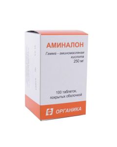 Gamma aminobutyric acid - Aminalon tablets 250 mg, 100 pcs missouri Pharmacy Online - missouri.buy-pharm.com