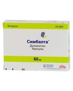 duloxetine - Simbalta capsules 60 mg, 28 pcs. missouri Pharmacy Online - missouri.buy-pharm.com