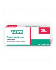 Trimetazidine - Trimetazidine-Teva tablets are coated.pl.ob. 20 mg 60 pcs. missouri Pharmacy Online - missouri.buy-pharm.com