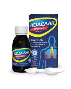 Ambroksol, Sodium hlytserryzynat, thyme polzucheho trav ekstrakt - Codelac Broncho elixir with thyme 100 ml missouri Pharmacy Online - missouri.buy-pharm.com