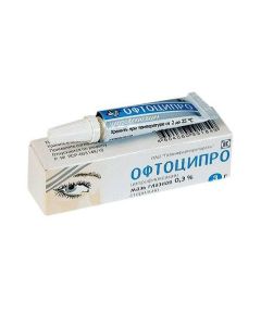 Ciprofloxacin - Oftocipro eye ointment 0.3%, 3 g missouri Pharmacy Online - missouri.buy-pharm.com