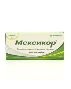etylmetylhydroksypyrydyna - Mexicor capsules 100 mg, 20 pcs. missouri Pharmacy Online - missouri.buy-pharm.com