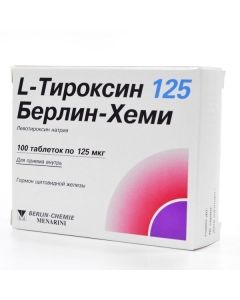 Levothyroxine sodium - L-Thyroxine 125 Berlin Chemie tablets 125 mcg, 100 pcs. missouri Pharmacy Online - missouri.buy-pharm.com