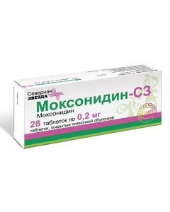 Moksonydyn - Moxonidine-SZ tablets coated. 0.2 mg, 28 pcs. missouri Pharmacy Online - missouri.buy-pharm.com