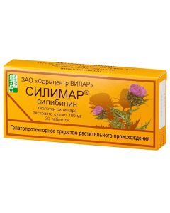 pyatnystoy milk thistle fruit ekstrakt - Silimar tablets 100 mg, 30 pcs. missouri Pharmacy Online - missouri.buy-pharm.com