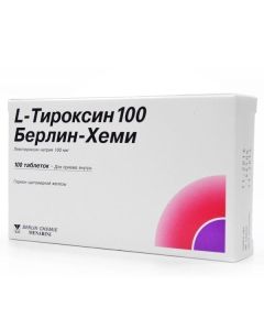 Levothyroxine sodium - L-Thyroxine-100 Berlin Chemie tablets 100 mcg, 100 pcs. missouri Pharmacy Online - missouri.buy-pharm.com