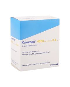 enoksaparyn sodium - Clexane Syringes 40 mg 0.4 ml 10 pcs. missouri Pharmacy Online - missouri.buy-pharm.com