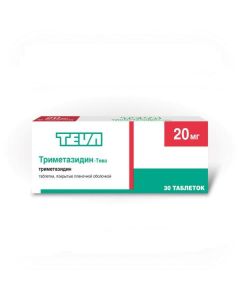 trimethazidine - Trimetazidine-Teva tablets are coated.pl.ob. 20 mg 30 pcs. missouri Pharmacy Online - missouri.buy-pharm.com