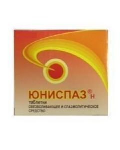 Drotaverine, Paracetamol - Unispaz N tablets, 12 pcs. missouri Pharmacy Online - missouri.buy-pharm.com