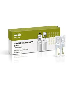 Nykotynovaya acid - Nicotinic acid bufus Renewal injection solution 1% 1 ml ampoule 10 pcs. missouri Pharmacy Online - missouri.buy-pharm.com